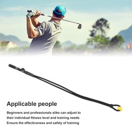 Fockety Ayuda para el Entrenamiento del Swing de Golf, Cuerda para Practicar el Swing de Golf en Interiores, Entrenador de Agarre de Golf para Entrenamiento de Fuerza, flexibilidad y Ritmo