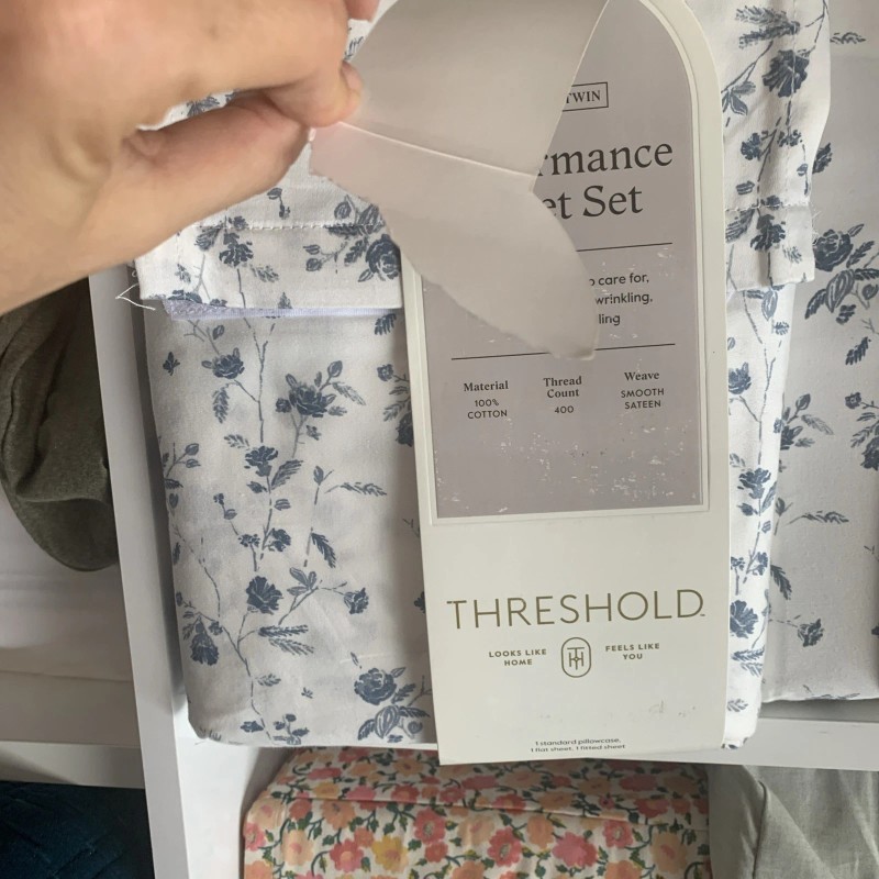 Threshold Performance Sheet Set Threshold Twin/Xl Twin Wing Floral Sheet