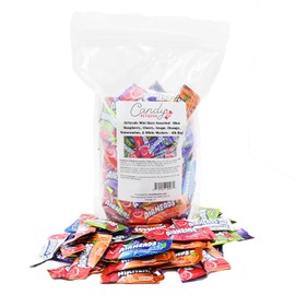 Airheads Mini Bars Assorted - Blue Raspberry, Cherry, Grape, Orange, Watermelon, & White Mystery (4 Lb)