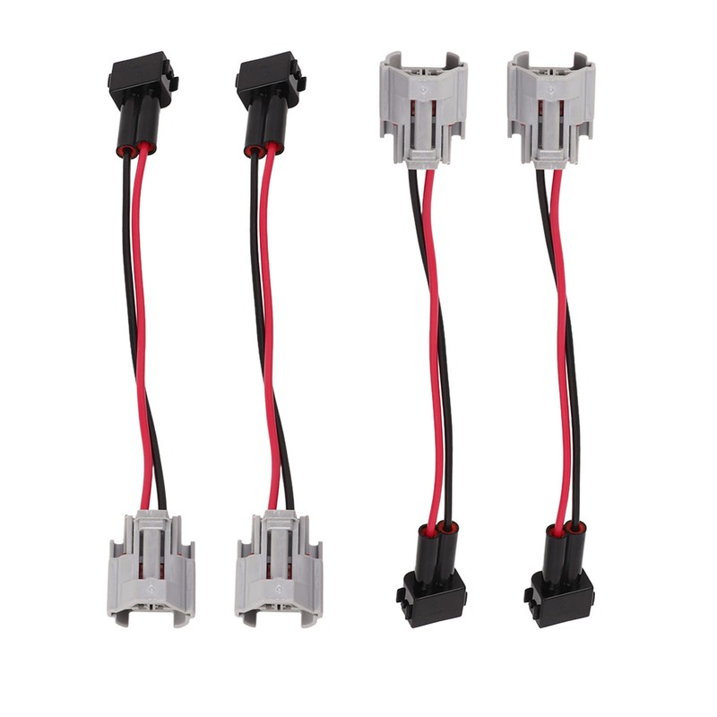 4pcs Fuel Injector Harness Adapter for DENSO Female to EV1