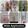 MOSTFUN 3 Pieces Cable Lock with Key, Heavy Duty Padlock