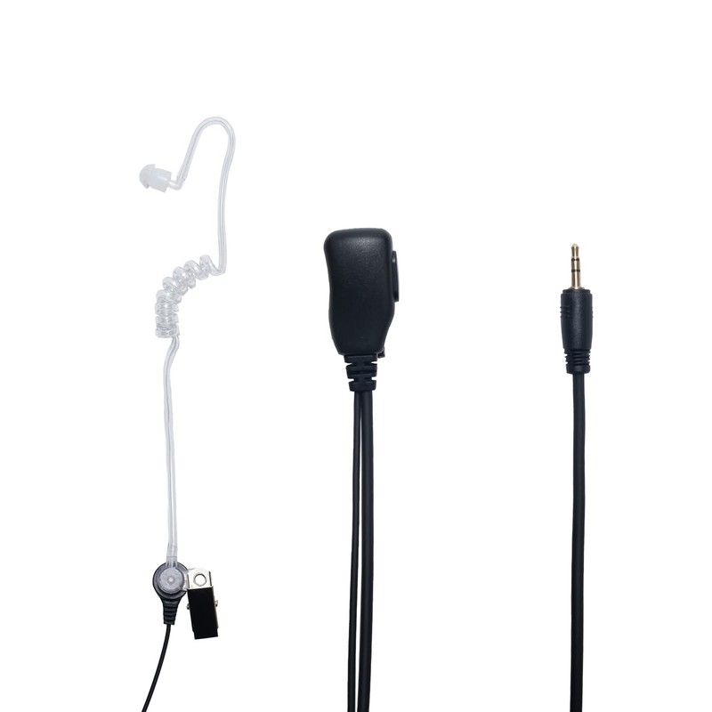 TDYU Covert Acoustic Tube Earpiece with Mic PTT Compatible with
