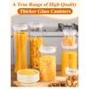 ZENS Glass Food Storage Jars Set of 2, 50oz Clear