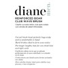 Diane Curved Reinforced Boar Club Extra Firm Bristles D1001
