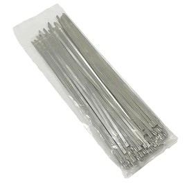EzySup Stainless Steel Cable Ties,Metal Zip Ties,200 x 4.6mm,100kg Tensile Strength,80 Pieces