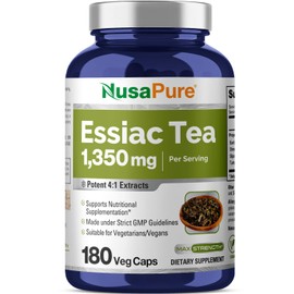 NusaPure NusaPure Essiac Tea 1350 mg 180 Veggie Caps (Vegetarian, Non-GMO)