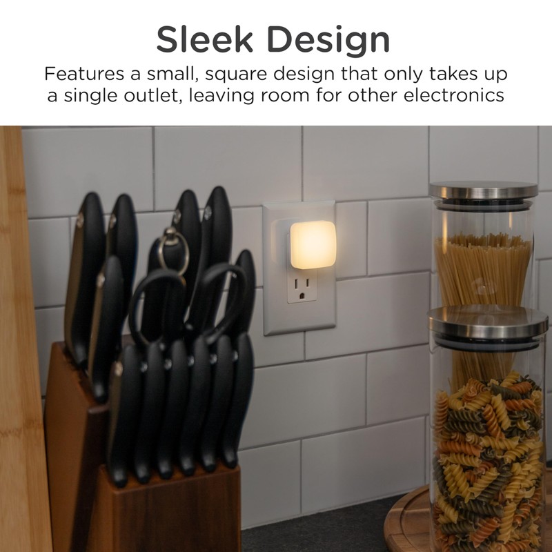 Lights by Night Mini Square LED Night Lights Plug Into