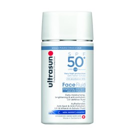 ultrasun AntiPollution Face Fluid SPF50+, white, 40 millilitre