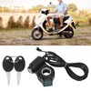 Electric Bike Throttle Grip Kit Speed Handlebars with Blue Font