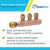 SharkBite 3/4 Inch x 1/2 Inch Outlet 3 Port Closed