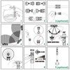 RESTMO Above Ground Sprinkler System,Irrigation Sprinklers for Yard,Green