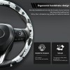 XUKEY Car Steering Wheel Cover Non-Slip Universal Fit For O/D