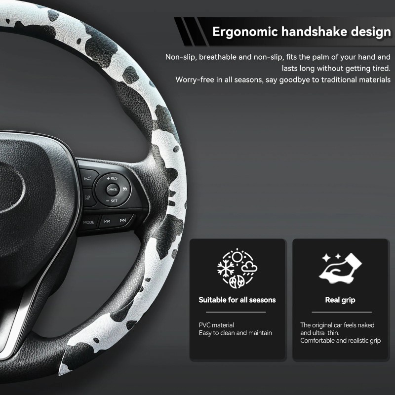 XUKEY Car Steering Wheel Cover Non-Slip Universal Fit For O/D