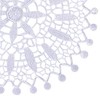 Pack of 6 Floral Lace Round Doilies 100% Polyester Vintage