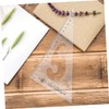 Mipcase Mini Right Angle Marking Triangle Ruler Protractor Set Precision