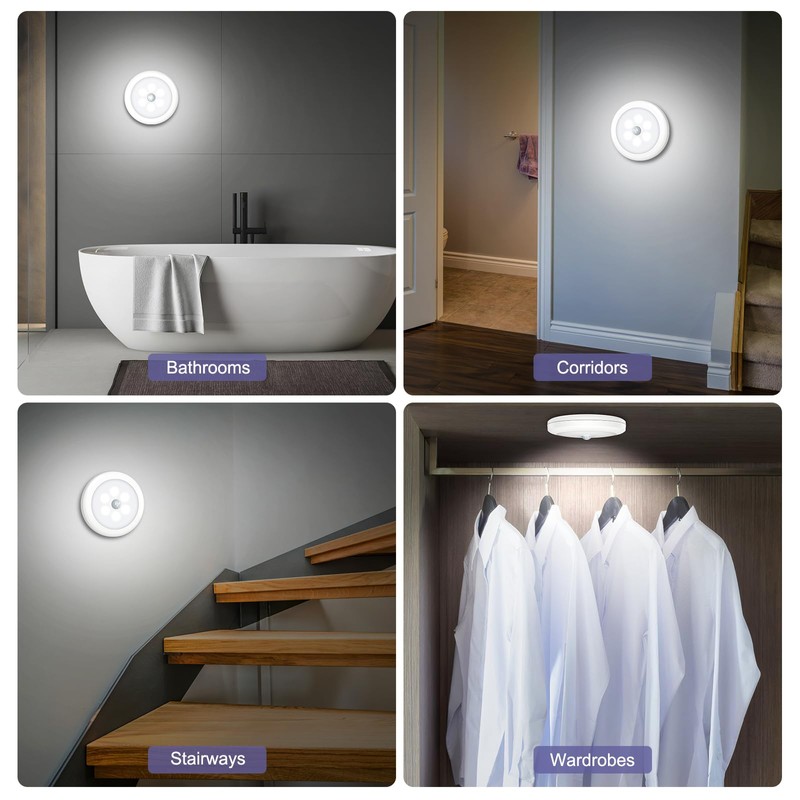 OQIMAX Motion Sensor Night Light Pack of 3