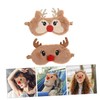 2Pcs Cute Deer Plush Eye Mask Elastic Eye Shade for