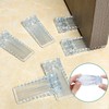 SUPRROW Transparent Non-Slip Rubber Door Stopper, Height Adjustable, Window Stopper