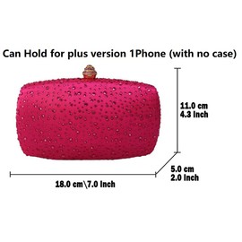 Boutique De FGG Women's Crystal Clutch Evening Bag Bride Handbags for Wedding Party Diamond Rhinestone Clutch Purse,Mini,Mini, A-green, Small