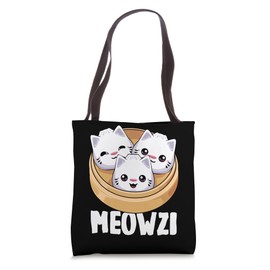 Dumpling Cat Cute Dim Sum Cats Kawaii Meowzi Baozi Tote Bag