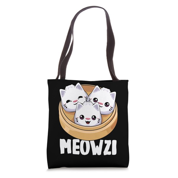 Dumpling Cat Cute Dim Sum Cats Kawaii Meowzi Baozi Tote