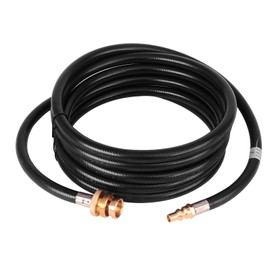 Onlyflame 12 FT 1/4'' Propane Quick Connect Hose for RV to Gas Grill - LP Propane Hose Connects 1LB Portable Appliance to RV 1/4" Female Quick Disconnect