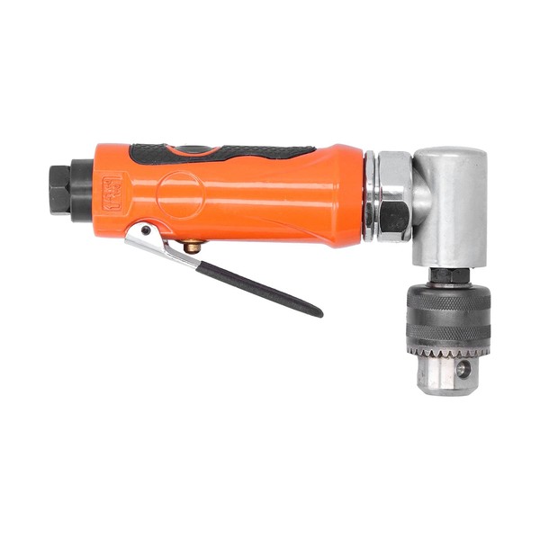 Pneumatic Drill Right Angle Elbow Body Handle Air Angular Drilling Machine Tool with Wrench and Air Nozzle KP‑555L(Japanese Style)