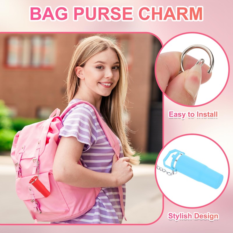 PATIKIL Mini Cup Keychain, Lip Balm Holder Small Cup Mini