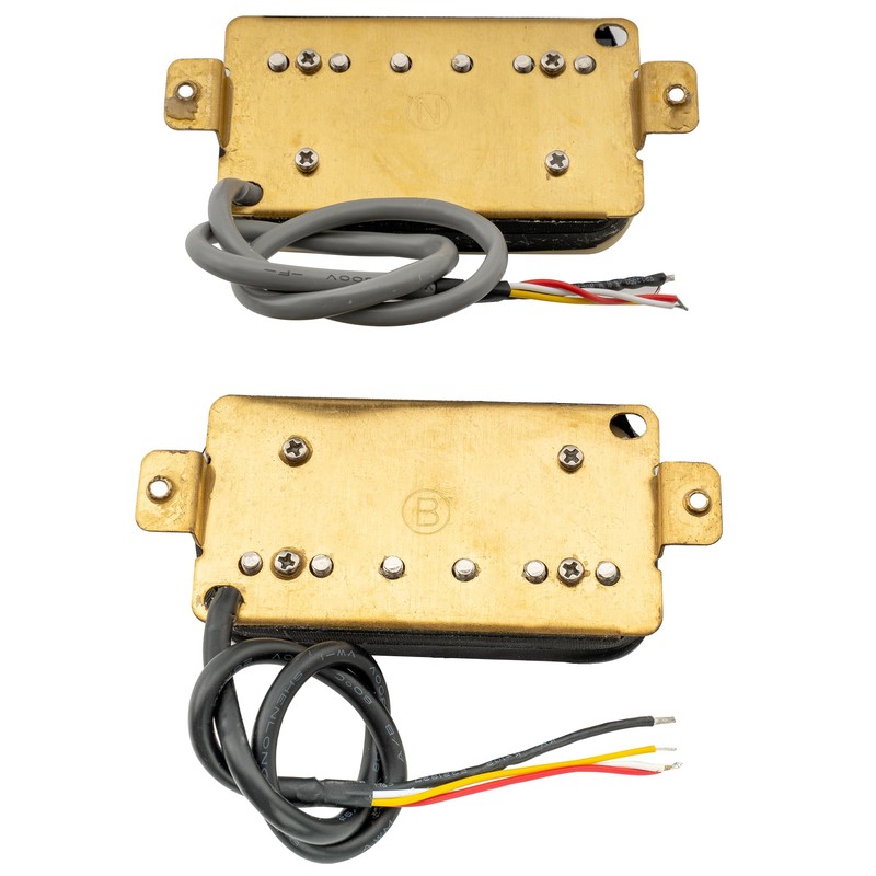 Wilkinson WOHZB Ceramic Overwound Open Style Humbucker Pickups Set for