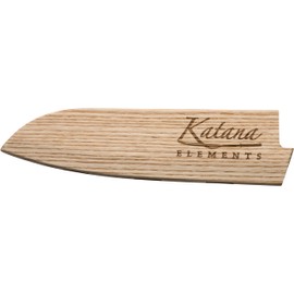 Katana Saya Elements 18 cm Santoku Knife, Ocean Blue, VG-10 Damascus Steel with Olivewood & Resin Handle (KEB-02)