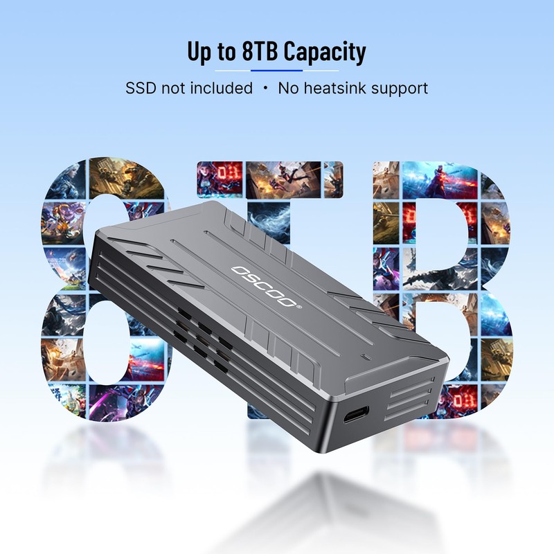 40Gbps USB4 NVMe M.2 Enclosure with Active Cooling & Silent