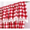 Householdfurnishing Embroidered Kitchen Window Pair Curtains Set Rod Pocket with