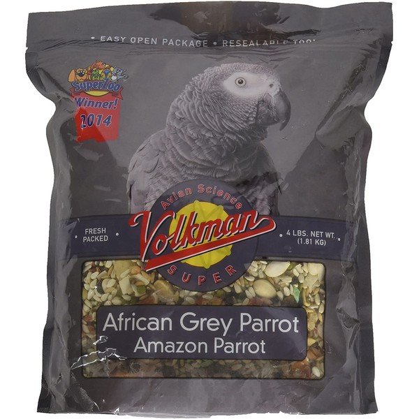 Volkman Avian Science Super African Grey Bird Food 4 lb