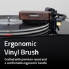 Fluance Vinyl Record Cleaning Brush, Anti-Static Carbon Fiber Brush, Scratch