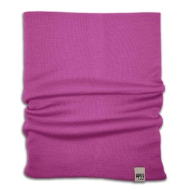 100% Merino Wool - Midweight Neck Gaiter - Skiing Neck Warmer - Winter Face Mask - Multipurpose Headwear - Radiant Violet - Moisture Wicking Neck Wear