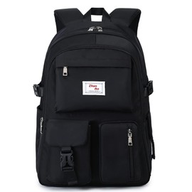 MIPOHAM Rucksack, Women's, Men's, Girls, Rucksack, 2-Layer Construction, 14 Pockets, Large Capacity, Students, High School Students, Unisex, Waterproof, Stylish, 15.6 Inch PC, Anti-Theft, Excursions,