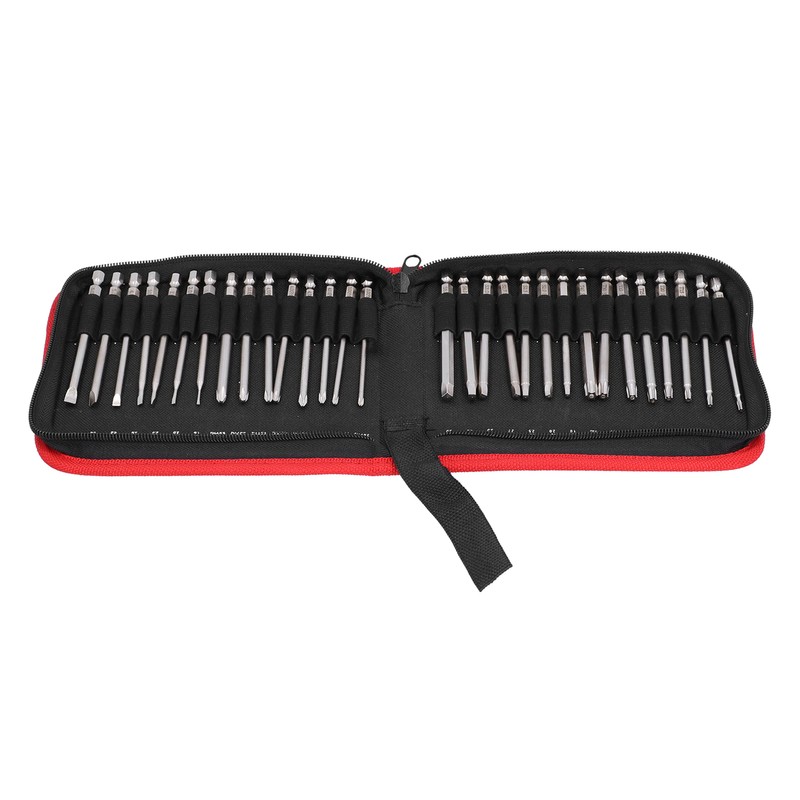 30Pcs Screwdriver Bit Magnetic Metal Slot Star Cross Tool Set