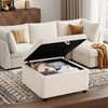2BYF Storage Ottoman 30 Inch Large Hidden Storage Ottoman Foot