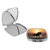 Island Gifting - Unicorn Black Silhouette in Sunset Background -
