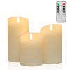 Real Wax Battery Operated Candles with Remote, Flickering Flameless Candles