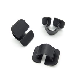 VVO Fasteners- Black Plastic Bonnet Insulation & Soundproofing Clips for Volkswagen Amarok, Scirocco, Golf, Polo, Passat, Tiguan, Touran, Caddy, Transporter, (Pack of 10)