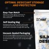 10g x 10 Packs Silica Gel Desiccant Sachets, Reusable Dehumidifiers