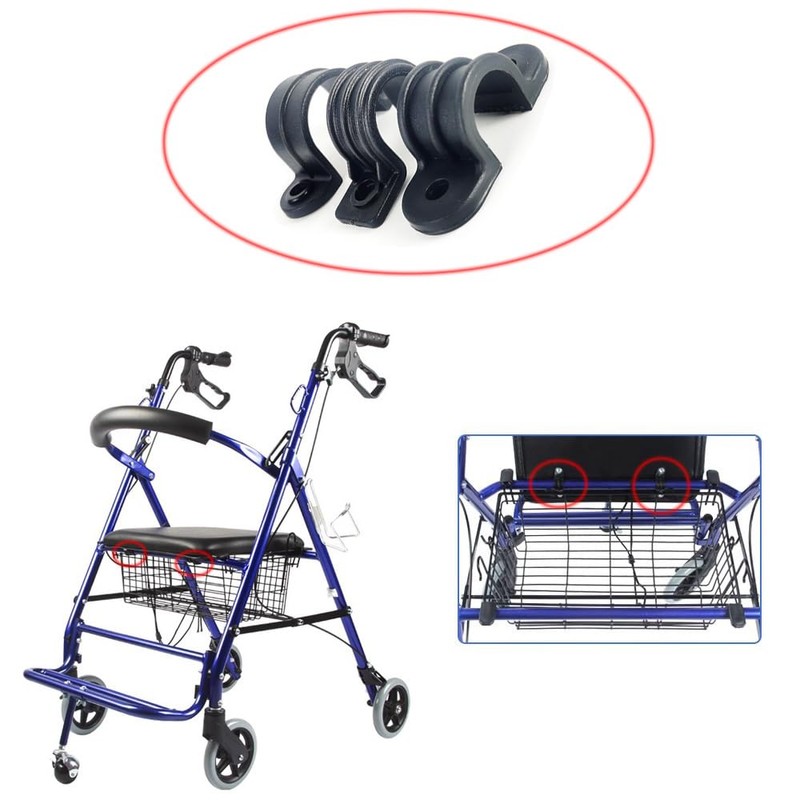 DeaHea 6 Pack Rollator Seat Cushion Bracket Mount Parts Rollator