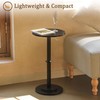 MaxSmeo Drink Table, Small Side Table for Small Spaces, Modern