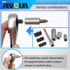 JEUCLEL 37PCS 1/4" Drive Mini Ratchet Set with bits, Torx,