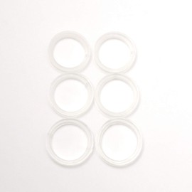 (Prevents Falling and Fits Perfectly) Finger Hole Adjustment Ring, A, Clear, S.M. L, 6 Pieces, Hairdresser, Scissors, Scissors, Haircut, Scissor Ring