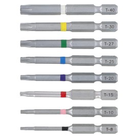 Takagi EARTH MAN Hexagonal Shaft Hex Lobe Bit 8-piece Set For Hex Lobe Screws and Tamper-proof Screws 4907052338128