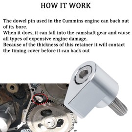 CASTNOO Silver Killer Dowel Pin KDP Repair Kit Suitable for 1989-1998 for Dodge Cummins 12 Valve Engines 5.9BT