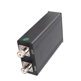 Automatic Mini Antenna Tuner with Aluminum Alloy Housing OLED Display UHF Port Type C Charging Port 1.8-55MHz for ATU-100 with High Voltage SMD Capacitors