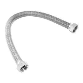 72 Inch Flexible Stainless Steel Corrugated Water Heater Connector,3/4" FIP x 3/4" FIP,304 Stainless Steel Leak-Proof Flexible Hose for Tankless Water Heater,Water Softener,RV,Boiler(1PCS)